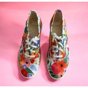 KEDS x Rifle Paper Company Floral Print Lace Up Sneakers Size 5.5